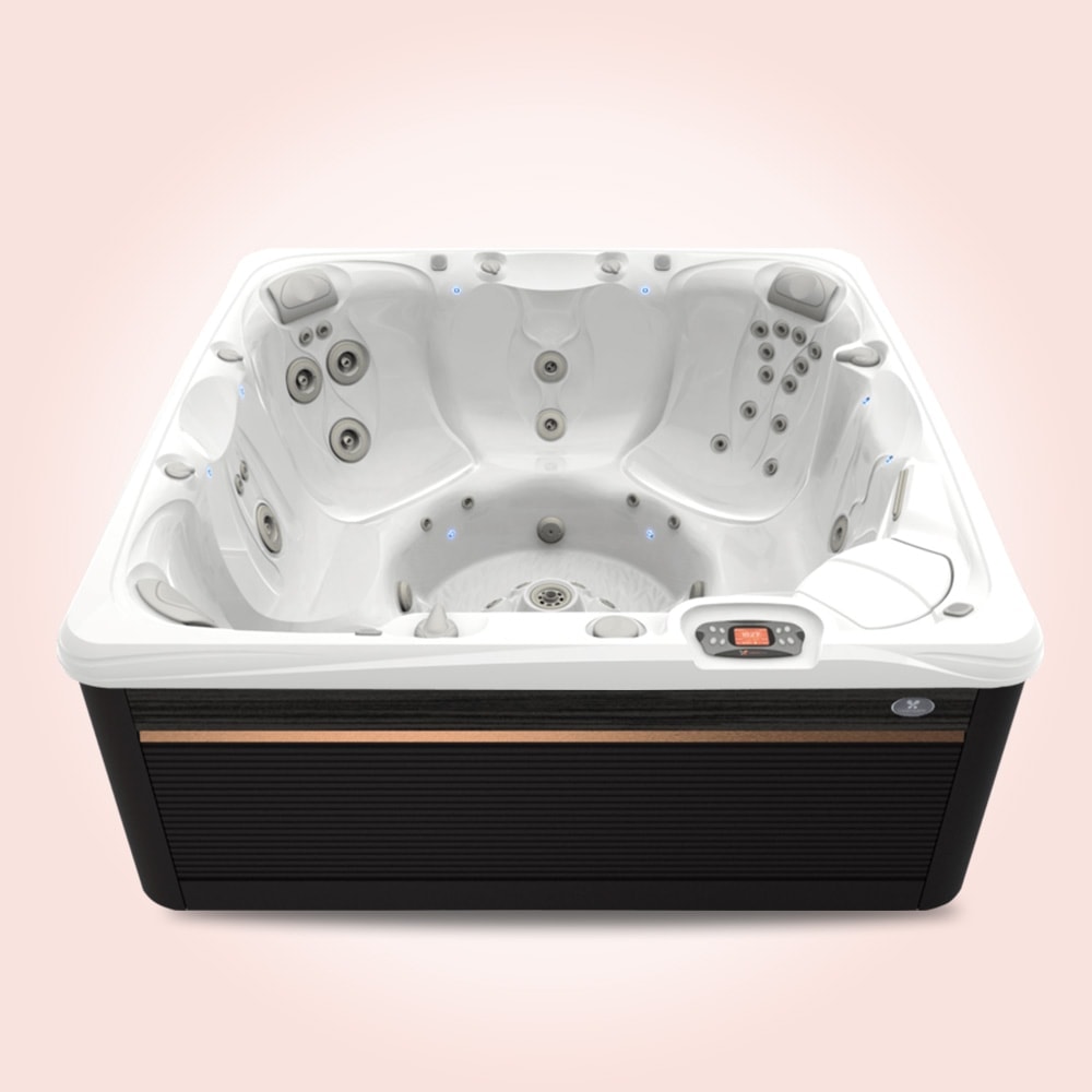 Produktbild på spabadet Reunion från Caldera Spas med Arctic white insida och Java utsida