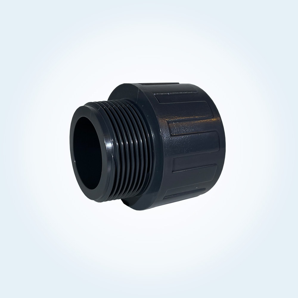 Tryckrör nippel i PVC, 50 mm x 1,5 tum